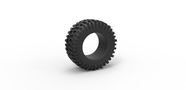 Diecast tire Baja Pro XS Scale 1 to 25