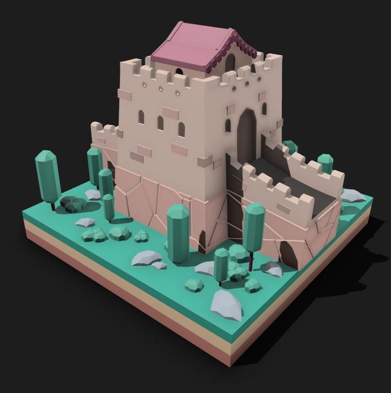 Great Wall Of China Illustration Diorama