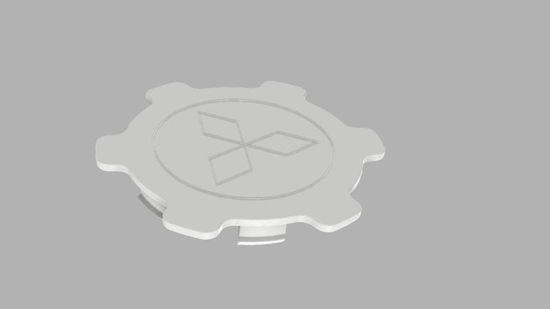 Mitsubishi Shogun Sport 1999-2008 centre wheel cap.