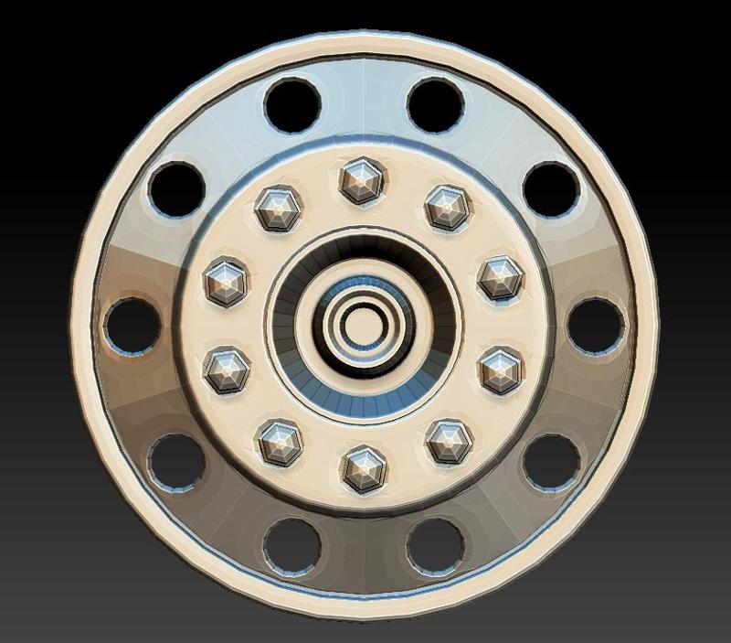 Diecast alcoa 10 holes front tire