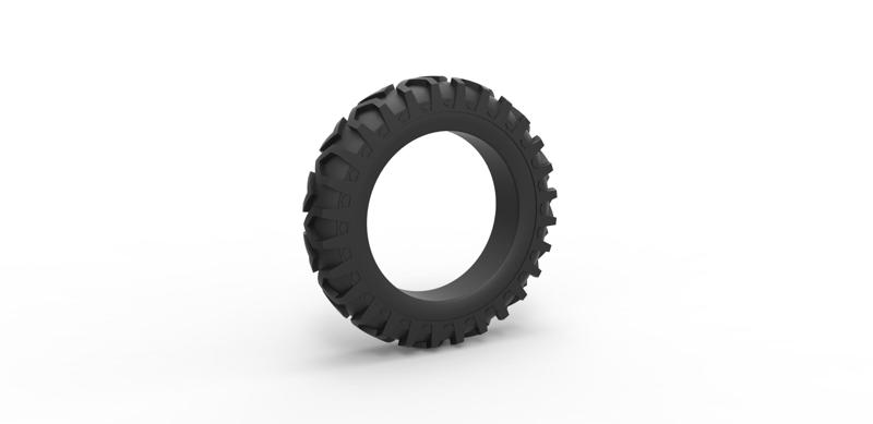 Diecast Tractor tire 6 Scale 1:25