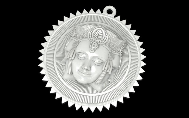 Brahma pendant jewelry medallion