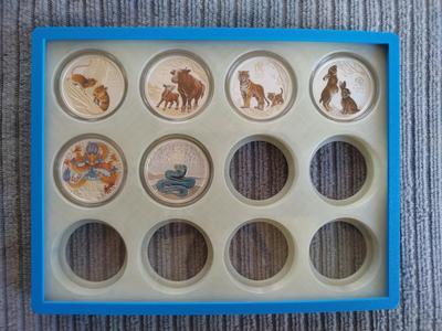 Half Ounce Silver Coin Display - Perth Mint Lunar Series 3