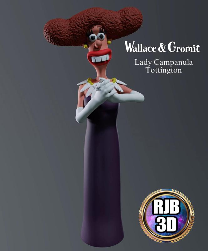 WALLACE AND GROMIT LADY CAMPANULA TOTTINGHAM