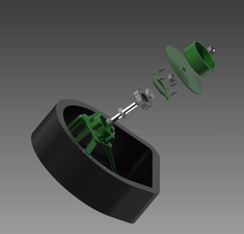 Filament Holder for Flux Delta v2.00 for 6203Z Bearing