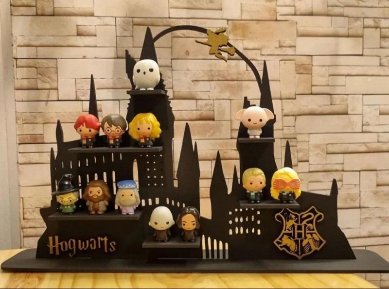 harry potter hogwarts shelf display for gogo and lego toys multiparts