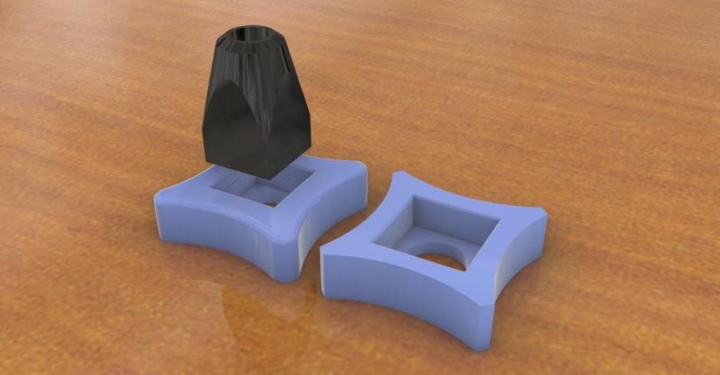 Brass Clamp Calisuar Holder   -   No Screw