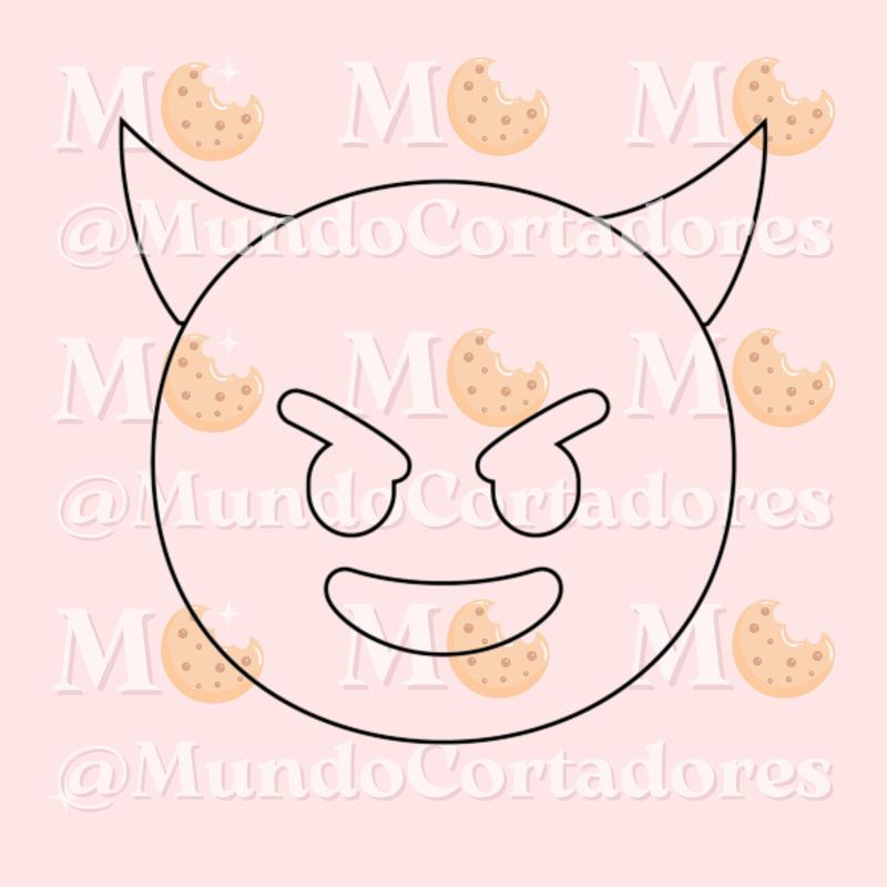 CUTTER AND STAMP EMOJI DEVIL