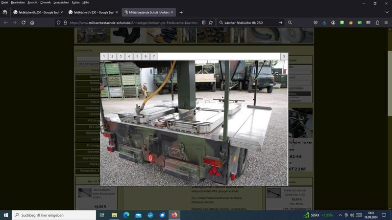 1/12 Field kitchen TKF 250 BW Cross RC