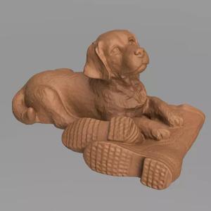 Labrador avec des bottes   3d printing