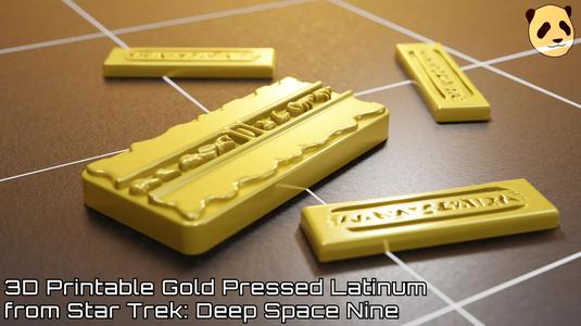 Gold Pressed Latinum Slips and Strips
