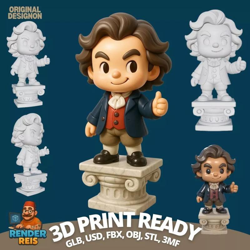 A Joyful Musical Icon in 3D