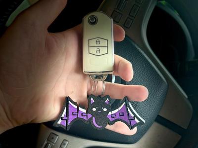 Halloween bat keychain