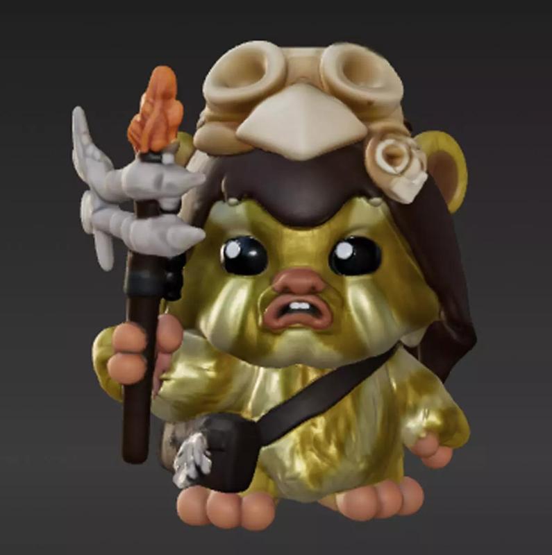 Ewok Logray Chibi - Fan Art