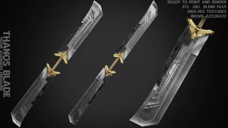 Thanos Double-Edged Sword for Cosplay