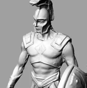 Achilles 3D print model spartan