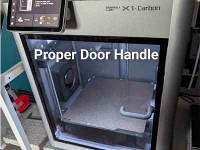 Proper door handle for X1C/P1S