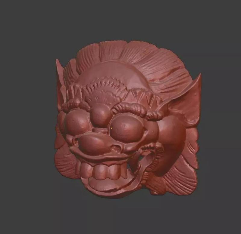 African Mask 04 high-poly