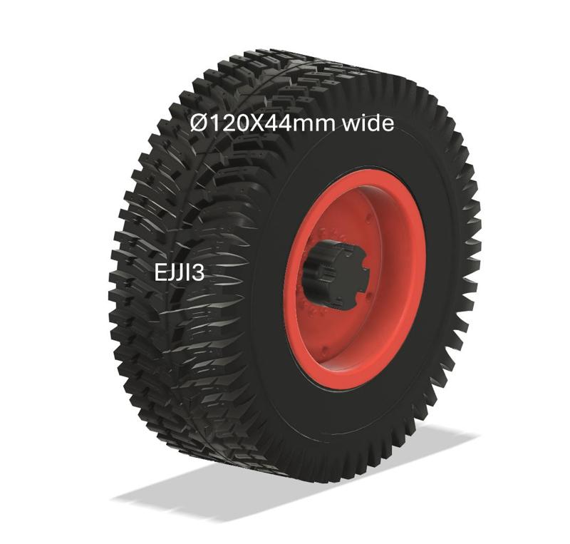 1/14 ø120 X 44mm road tires tractor