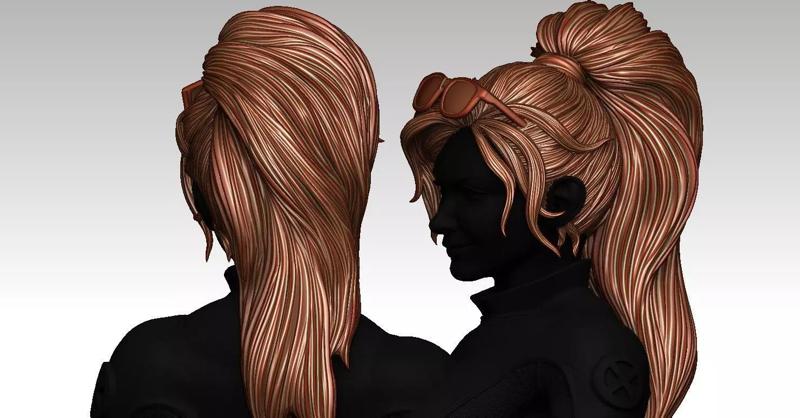 3D Hairstyles for girl V79