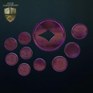 Lorcana Health & Lore Tokens - PRESUPPORTED