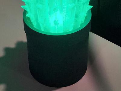 Barrel Cactus Lamp Pot