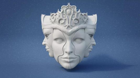 4 faced head
