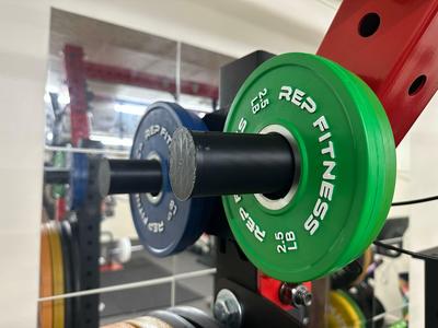 Simple Rack mounted Change plate holder for Olympic weights