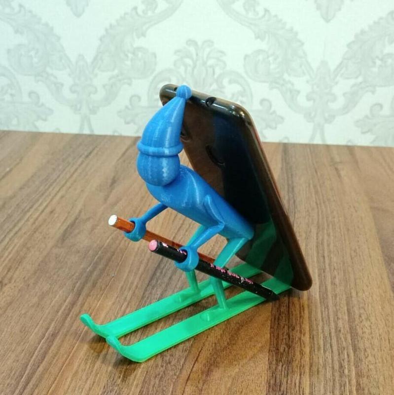 Creative Skiman Pencil & Phone Holder