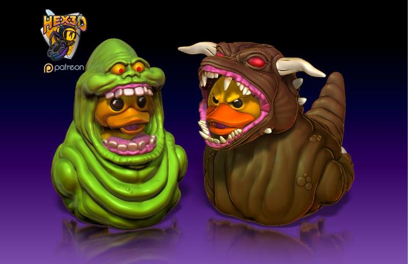 Slimer Duck & Terror Dog Duck - Twin Pack