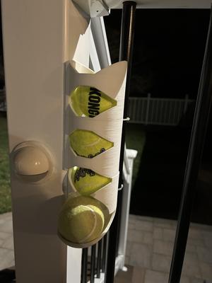 Tennis ball rack