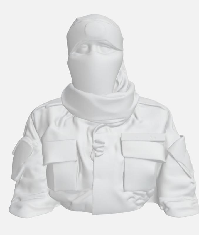 Abu Obeida 3D model (Hamas spokesman)