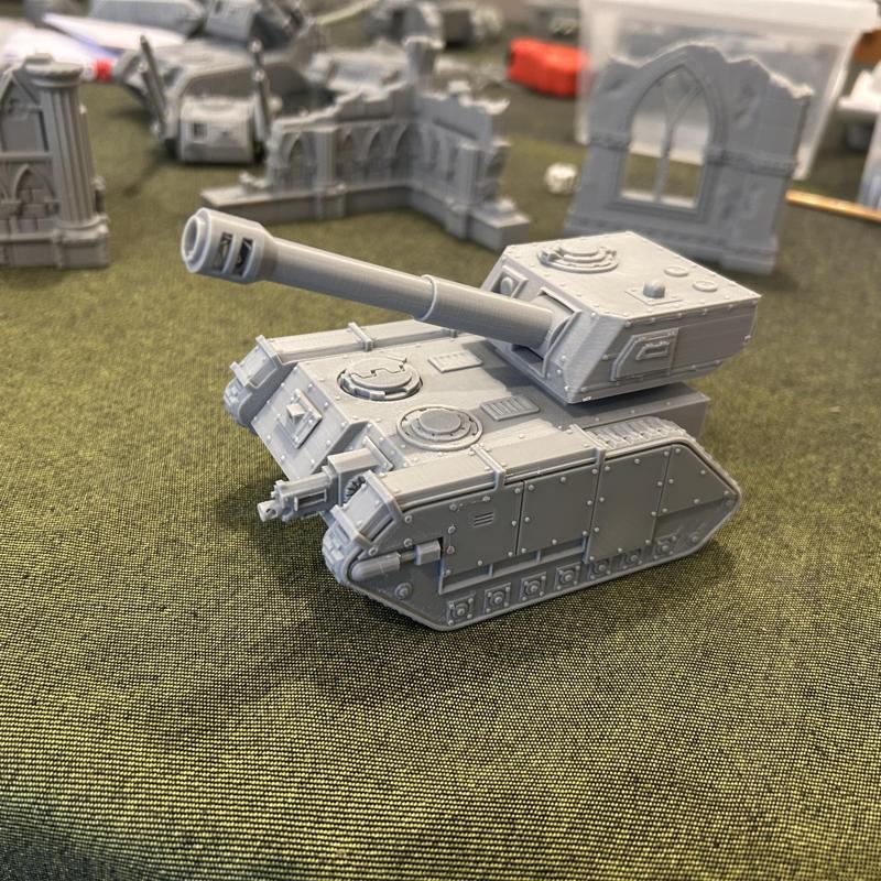 FDMILISK ARTILLERY SUPPORT TANK FOR GRIMDARK FUTURE HUMAN DEFENSE FORCE [SUPPORTLESS FDM FRIENDLY]