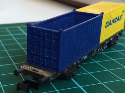 N Scale 20ft Open Top Container
