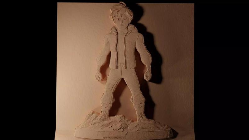 Hiro Hamada Big Hero 6 CNC 3d Print High Relief Sand Casting