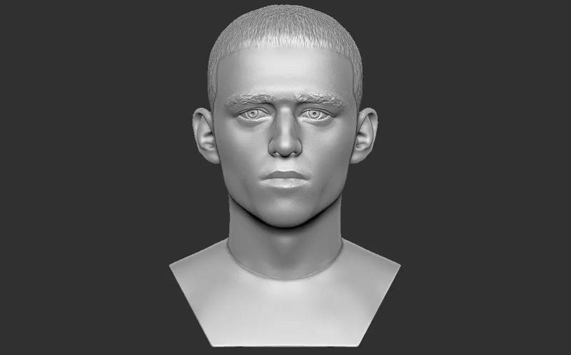 Phil Foden bust for 3D printing