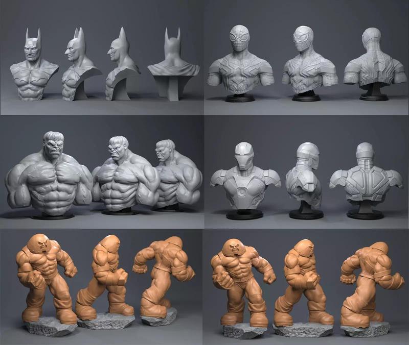 Super Hero 3D Model Collection