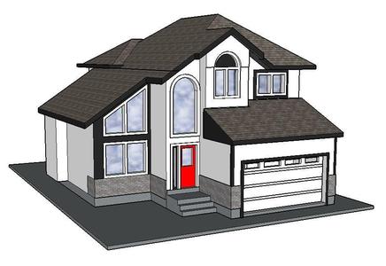 PREMIUM N Scale Suburban Home #3