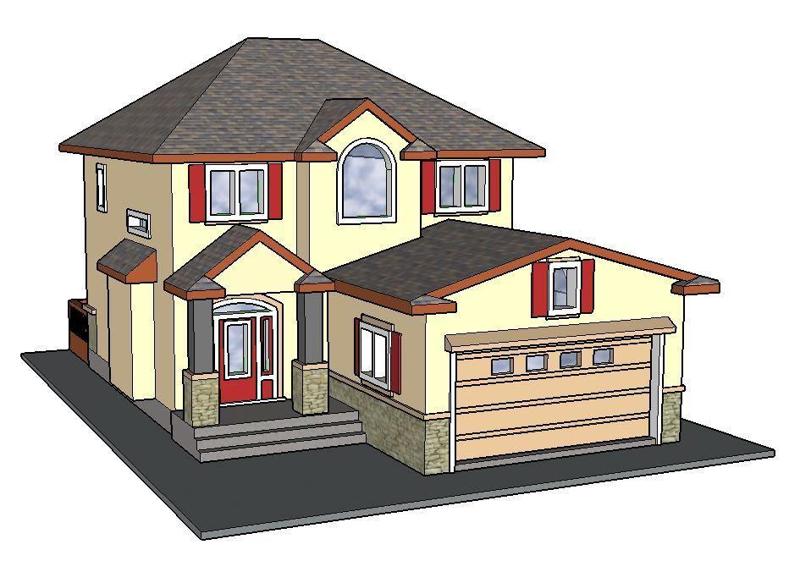 PREMIUM N Scale Suburban Home #2