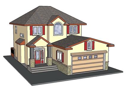PREMIUM N Scale Suburban Home #2
