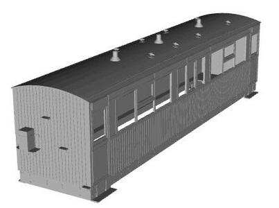 Cavan and Leitrim bogie composite coach 21L 1/32 scale