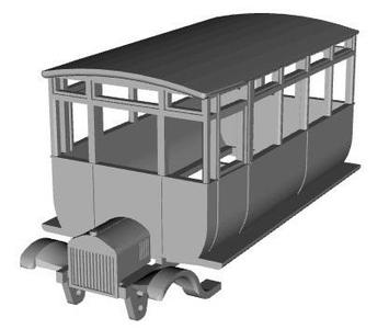 Ford Railmotor (KESR/S&MR) 1/100 scale