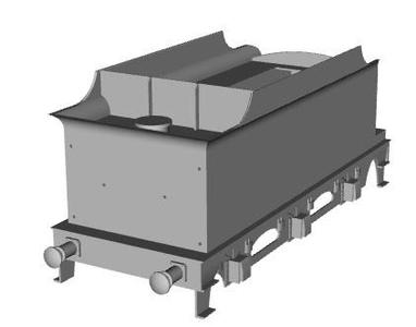 GCR/LNER O4 loco 4000 tender 1/87 scale