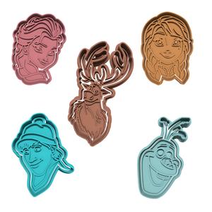 Frozen cookie cutter set of 5