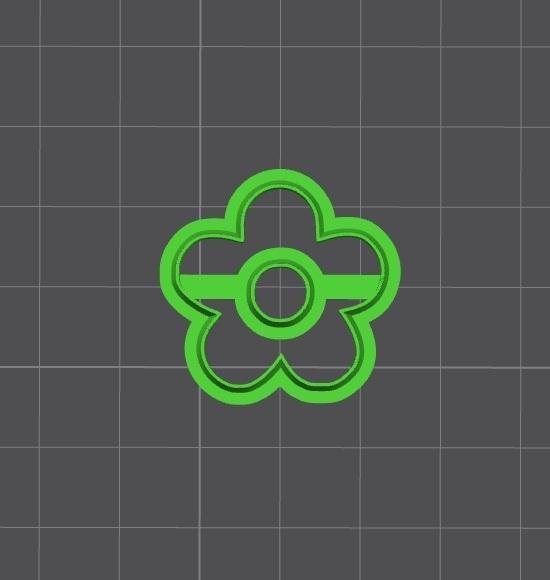 Polymer clay / cookie cutter pack flower shape #3