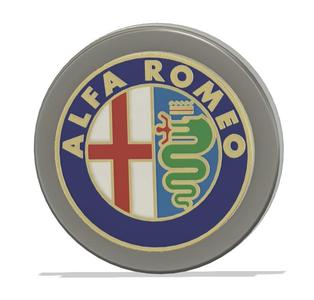 "ALFA ROMEO" Wheel Centre / Hub Cap Badge For Scale Model Wheels