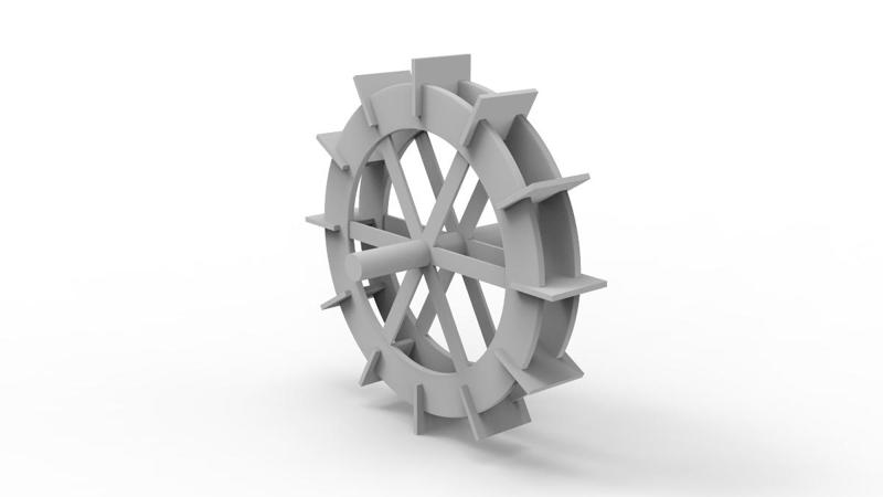 Wheel for water mill / Roue pour moulin à eau