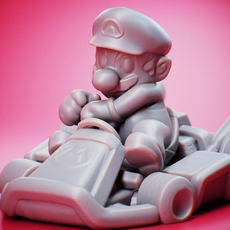 Mario Kart - Super Mario Bros Kart Deluxe - Super Nintendo