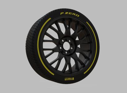 Miniature Konig Lace Rim & Tire