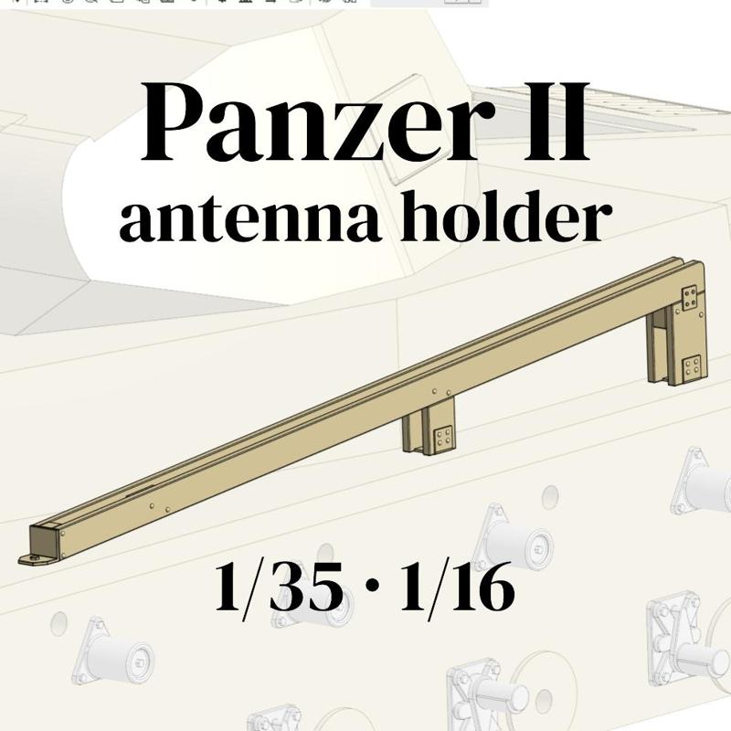 Panzer II antenna holder - 1/35 & 1/16